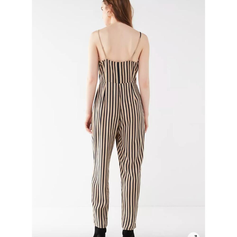 Urban Outfitters Straight-Neck Striped Jumpsuit Women's sz 6 - Picture 4 of 11